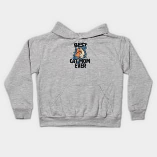 Best Cat Mom Ever Kids Hoodie